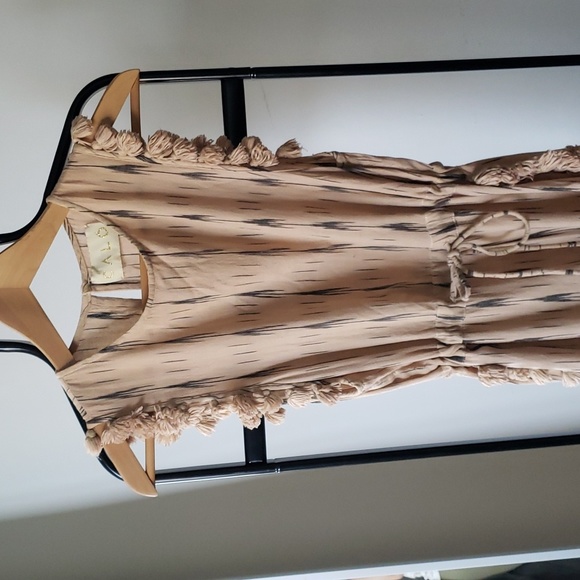 Caló Tulum boho maxi beach dress with pom pom details - Picture 2 of 7